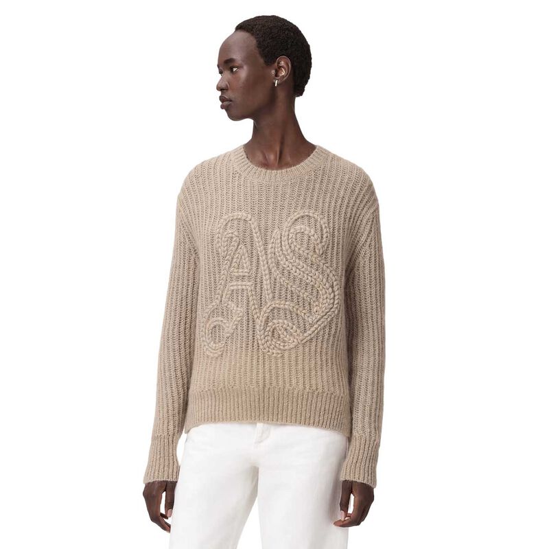 AllSaints Chain Embroidered Jumper image number 0